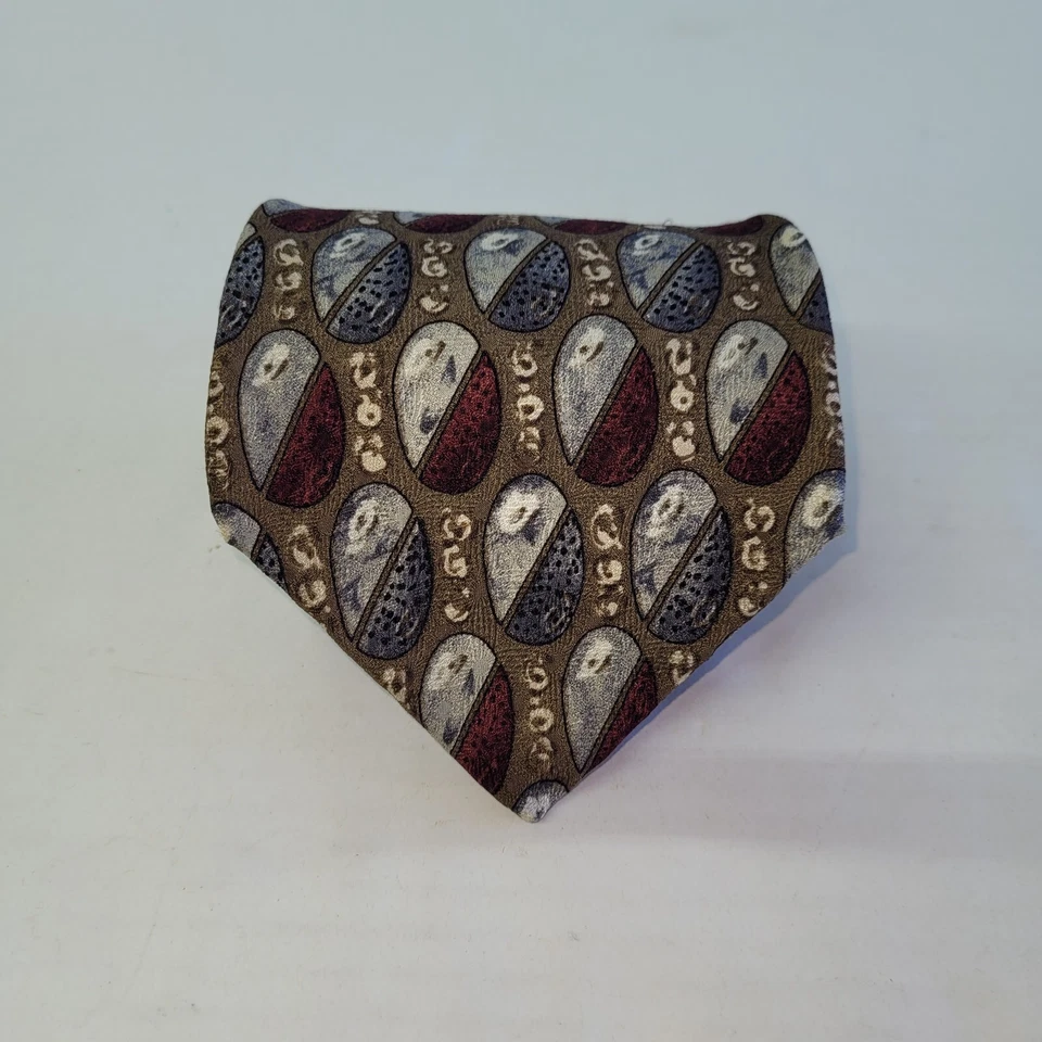 Corbata Bellagio Para Hombre Corbata Hecha a Mano/Unión Hecha en EE. UU. Seda Oficina Negocios Foto 2 de 4