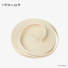 7/8" WIDE OIL LAMP WICK 33 FOOT LONG ROLL - BEST QUALITY AVAILABLE