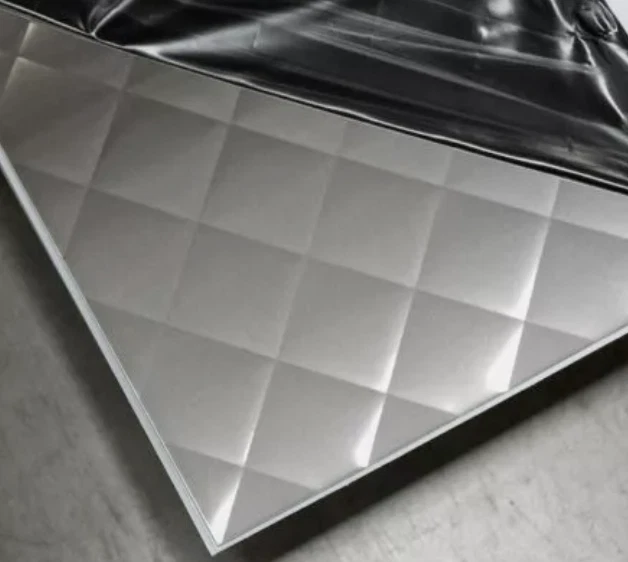 Camión de comida 48X120 diamante acero inoxidable acolchado pared trasera salpicaduras restaurante Foto 3 de 4