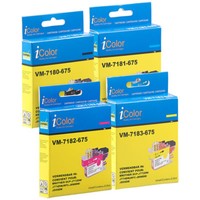 Icolor Tinten-Patronen Colorpack LC-3211 FüR Brother-Drucker, Bk/C/M/Y