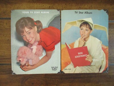 2-SALLY  FIELD(''Gidget/The Flying Nun'')1960's Detroit TV Mag TV Star Album Pages