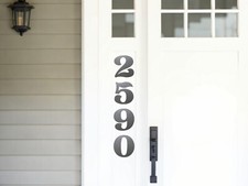 FONT -- CLASSIC 4" -- Metal House Address Numbers Home Mailbox or Stencil