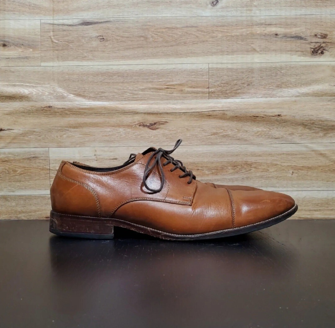 Gently worn Cole Haan Oxfords men’s size 10.5 Mens Cole Haan Oxford Dress Shoes Brown Leather Size 9.5 M  main image 2