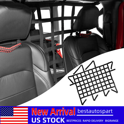 For Jeep Wrangler JL 2018+ 4Door Car Trunk Cargo Area Dog Barrier Mesh Net Cover