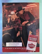vintage 2000s magazine print ad SWISHER SWEETS Little Cigars tobacco mancave