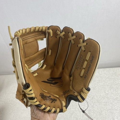 Guanto da baseball Rawlings 10,5 pollici giovanile lancio sinistro morbido flessibile SC105TCI - Foto 10 di 10