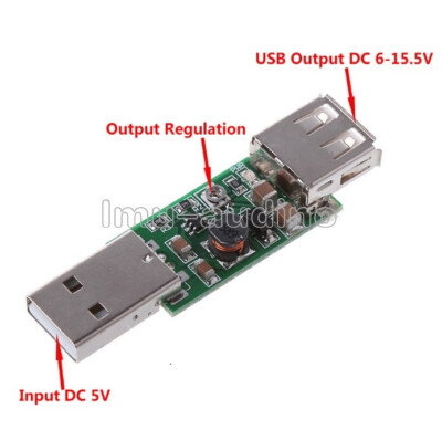 USB DC-DC 5V to 6-15V Step-Up Boost Converter Voltage Inverter Module Adjustable