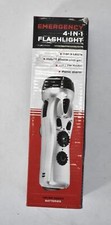 Emergency 4 In 1 Flashlight LED w AM/FM Radio Siren Cell Phone Charger