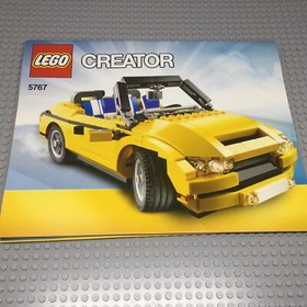 LEGO Creator 3 in 1 Yellow Vehicle 5767 Cool Cruiser Set w Instructions