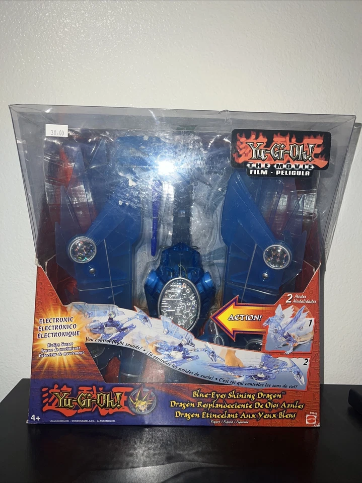 2004 Mattel Yu-Gi-Oh! Boneco eletrônico Blue Eyes Shining Dragon 12" YuGiOh - Imagem 2 de 4