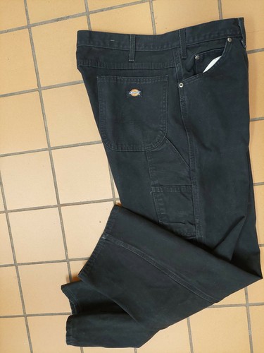 DICKIES BLACK DENIM CARPENTER JEANS MEN 