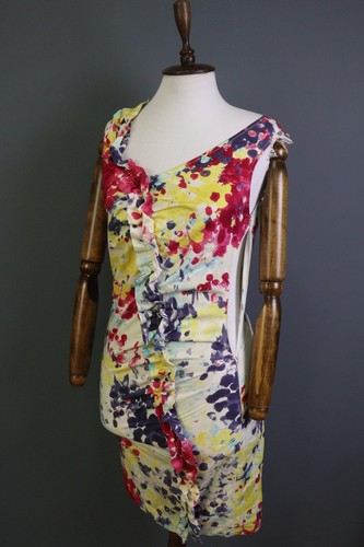 LOVE MOSCHINO Multicolor Printed Bodycon Tank A-Line Dress Size 4 - Picture 11 of 23
