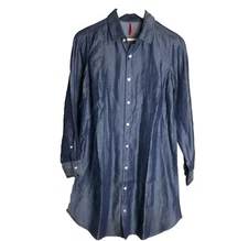 Ruby Ribbon Women’s XS Button Denim Shirt Dress Long Sleeve Chambray Causal