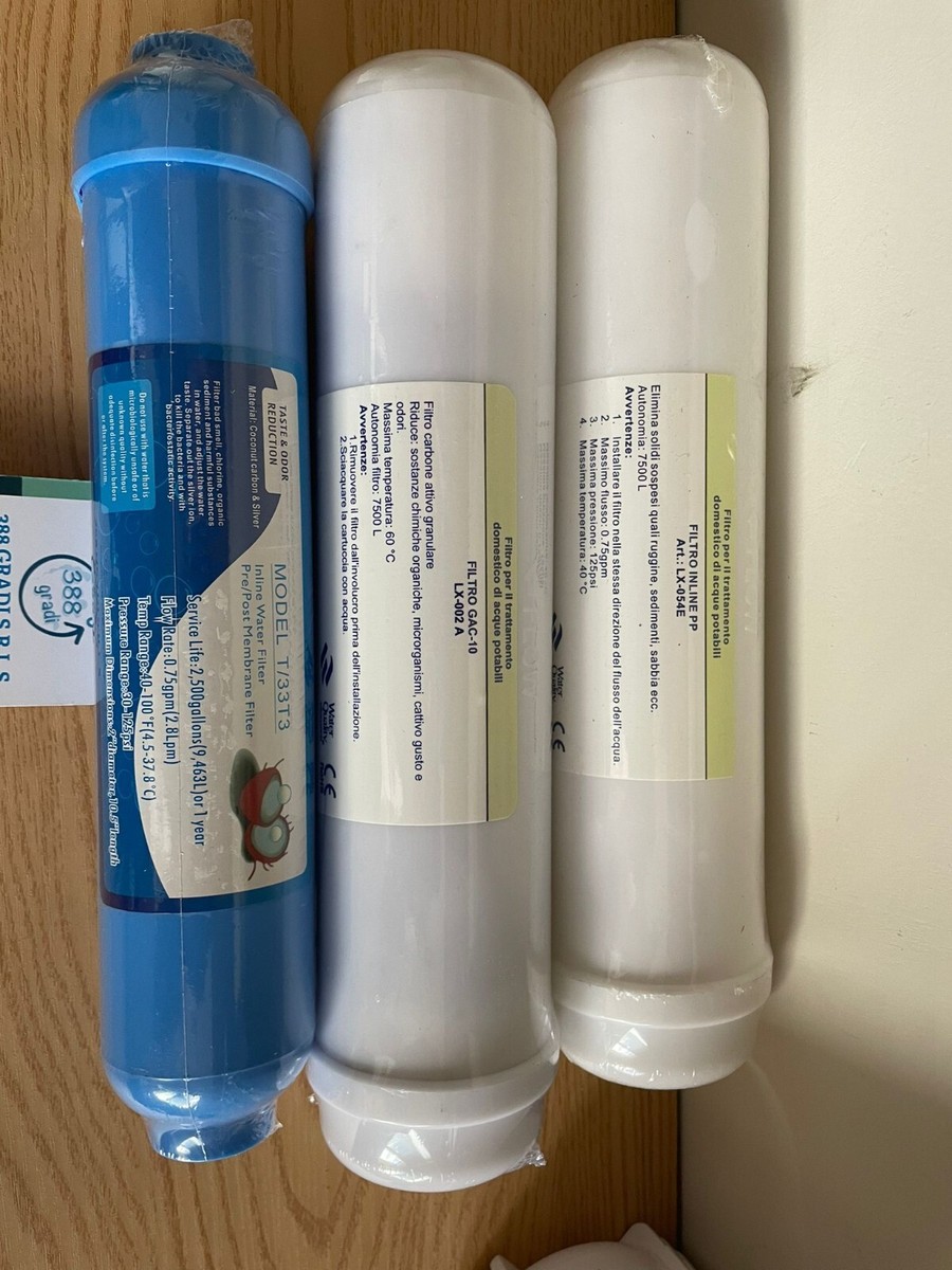 Membrana Osmosi Inversa Kit Ricambio Filtri Osmosi Inversa 6 Stadi Con Membrana Vontron 50GPD - Set Completo Con Connettori Filtro Remineralizzatore Osmosi - Foto 3