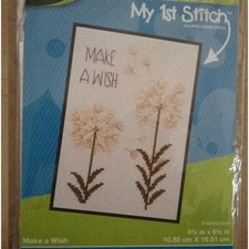 Wishful Stitches: Mini Cross Stitch Kit - Create  Dream, 5"x7", 14 Count