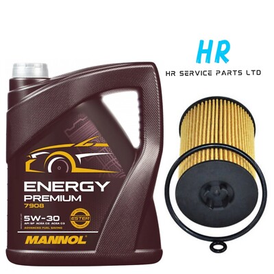 5L MANNOL 7908 OIL CHANGE SERVICE KIT FOR AUDI TT & ROADSTER 2.0 TDI 2014+
