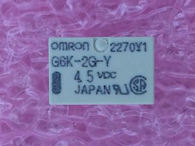 G6K-2G-Y DC4.5 OMRON RELAY TELECOM DPDT 1A 4.5V 2 PIECES