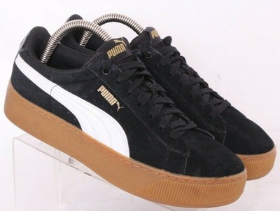 Puma 363287-10 Vikky Platform Black Leather Sneaker Shoes Women's US 5 |  eBay