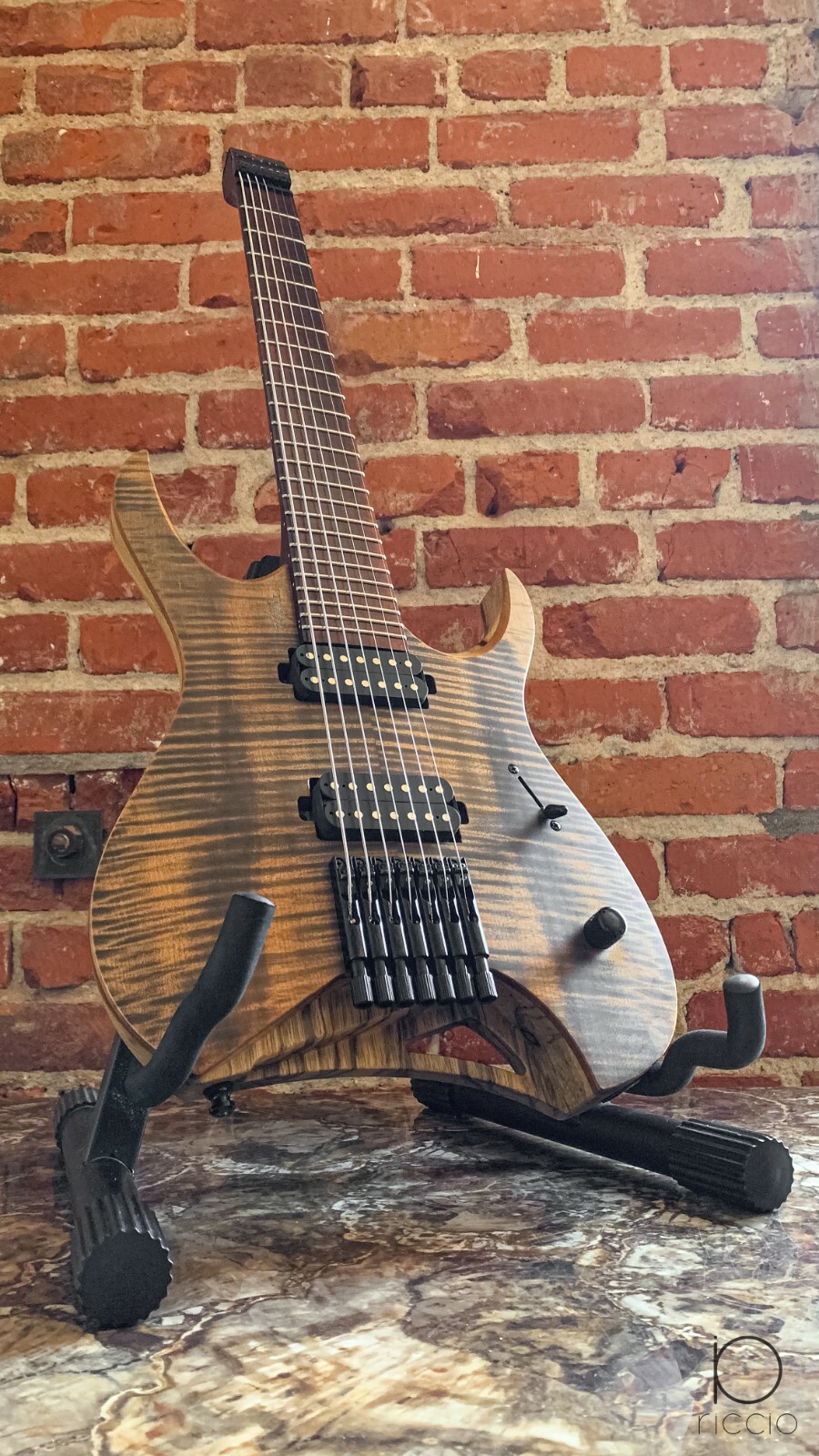 Mayones Hydra Elite 7 | snakewood fretboard | 2018 | headless 7-string guitar
