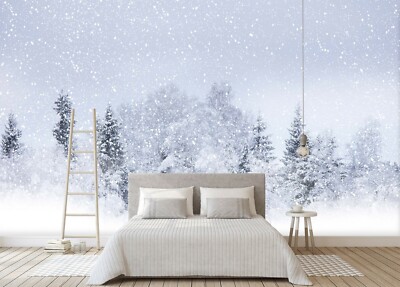 3D Snow Scene A213 Business Wallpaper Wall Mural Self-adhesive Commerce Amy