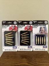 Lot of 3 Glitter And Pearlescent Halloween Make-Up Sticks