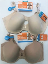 Warners Underwire Bra No Side Effects Smoothing Full Figure T-Shirt Bra RB0561