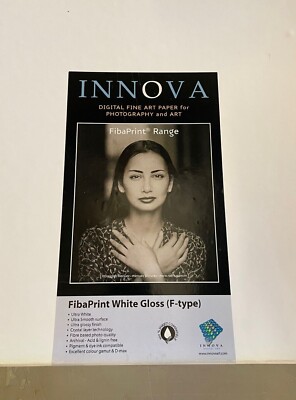Inkjet Fine Art Paper, Innova FibaPrint White Gloss (F-Type), 17x22'', 50 sheets 