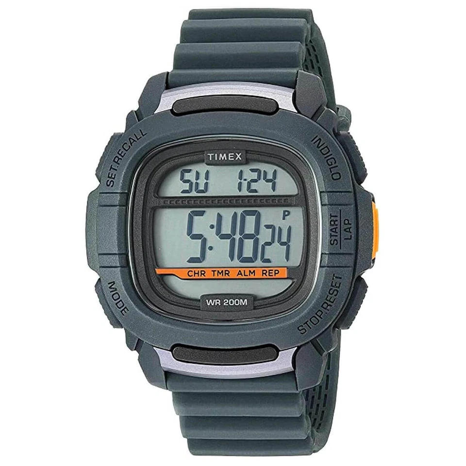 Timex Hombre Command 47mm Gris Digital Alarma Cronómetro TW5M26700
