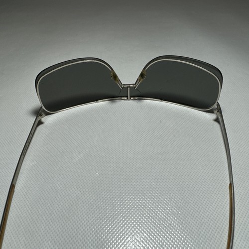 Vintage Christian Dior Home 0038 Metallic Silver Wrap Sunglasses Y2K FRAME ONLY - Picture 7 of 8