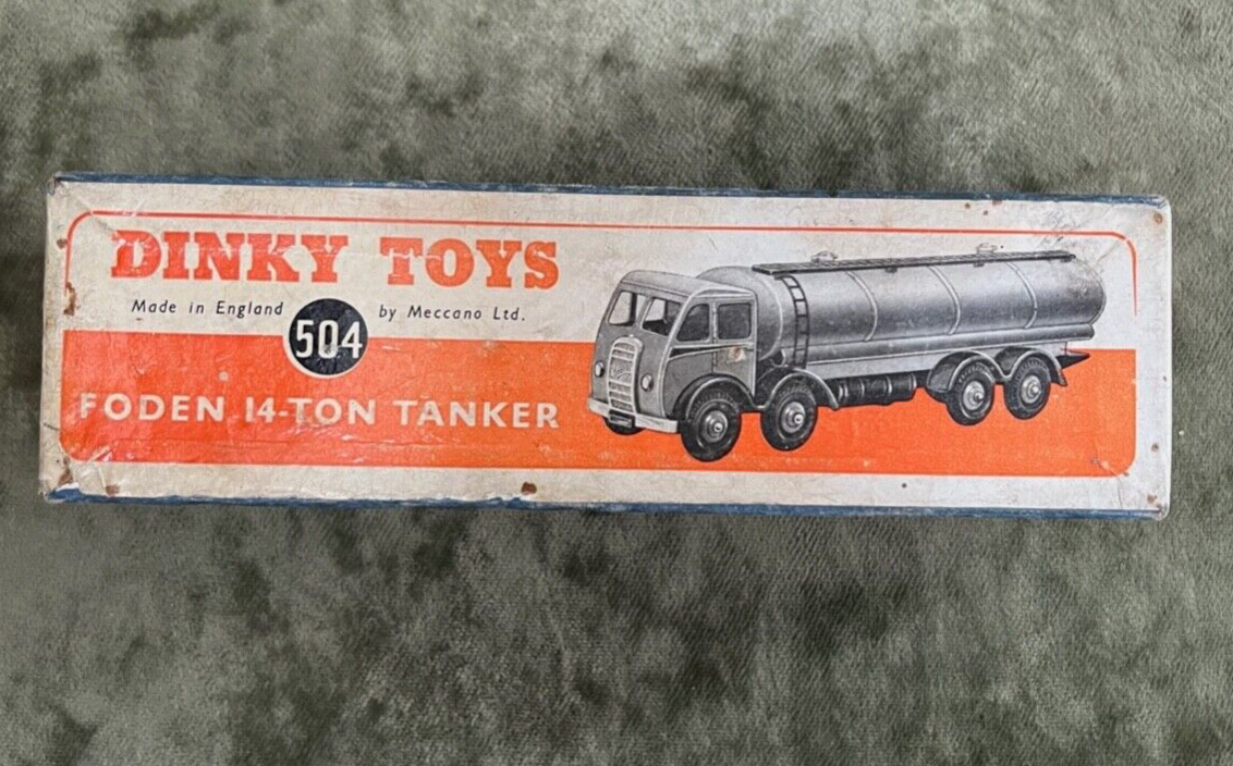 Dinky: A boxed Dinky Supertoys, Foden 14-Ton Tanker, 504, blue two-tone