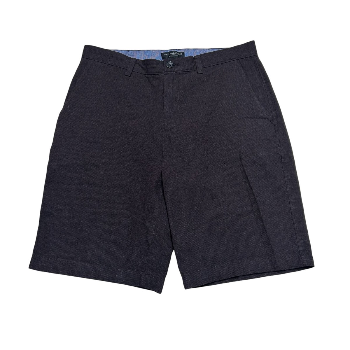 Banana Republic Shorts Mens 32 Brown Emerson Chino Flat Front Oxford