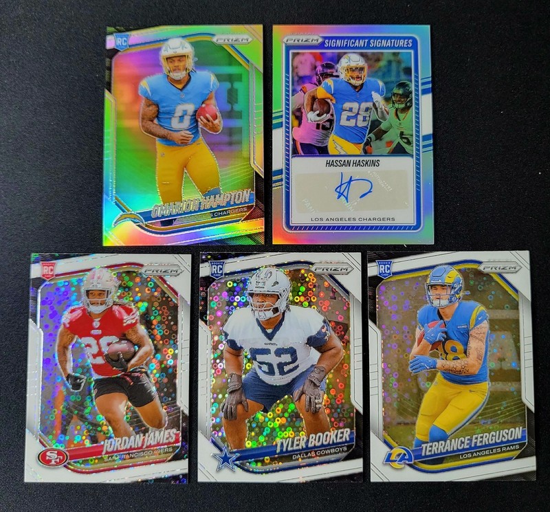 Panini 2024 NFL Prizm Rookie Lot (5) Hampton Haskins Auto James Booker