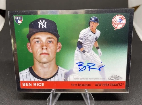 🔥Topps Chrome 2025 Platinum Ben Rice Rookie Auto CPA-BR New York Yankees MLB