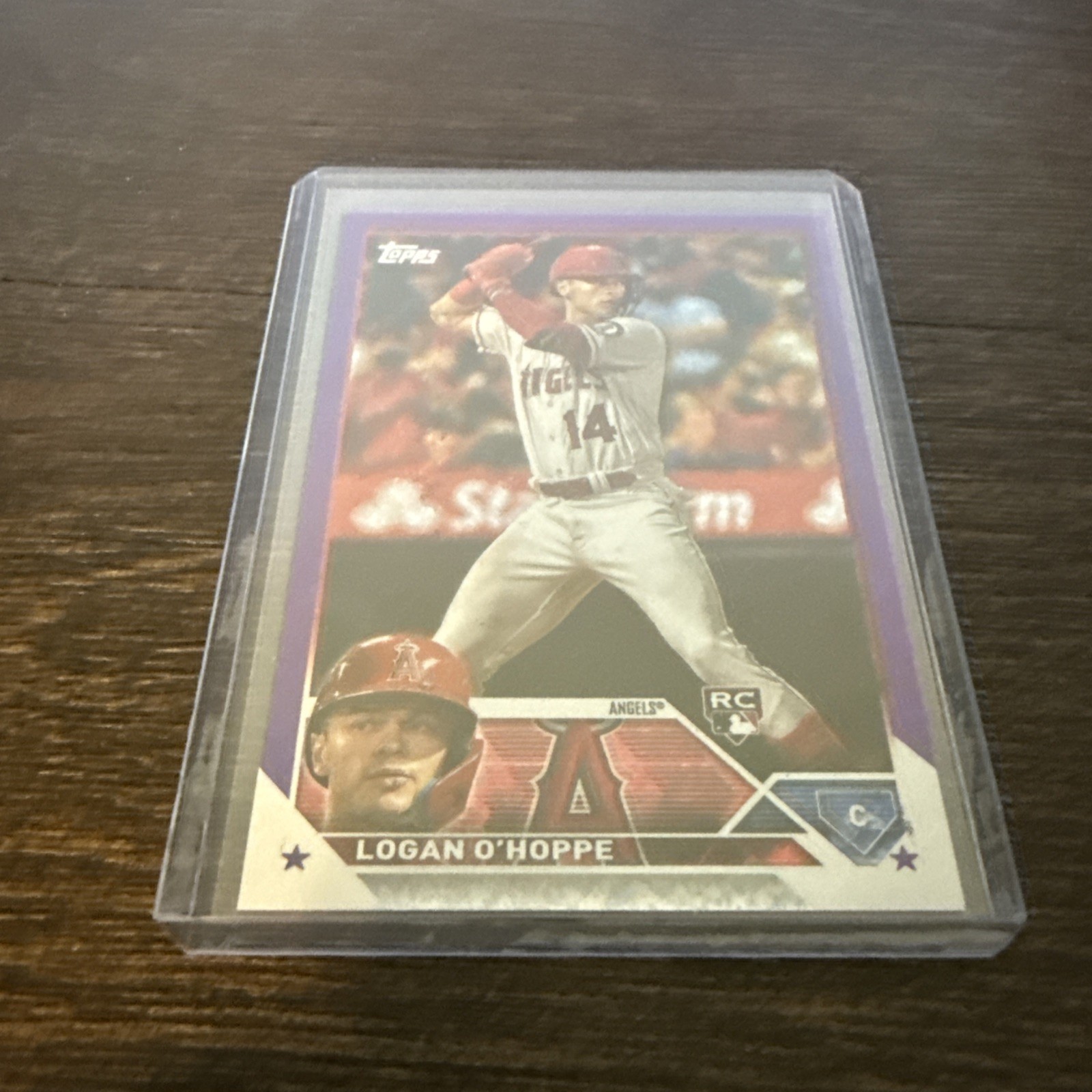 2023 Topps Series 2 - Purple Foil #363 Logan O'Hoppe /799 (RC)