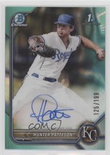 2022 Bowman Draft Chrome Pick Aqua Lava Refractor /199 Hunter Patteson Auto 0rd2