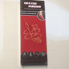 Heated Wireless Rechargeable Insoles Blue. Cu...