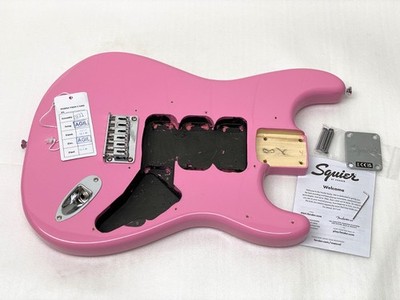 Genuine! Fender Squier Sonic HARDTAIL Strat Body Flash Pink Electric Guitar HT