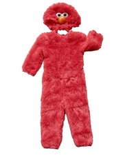 Elmo Plush Red Costume with Headpiece Child Size 2T Sesame Street HALLOWEEN