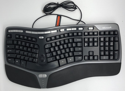 Microsoft Natural Ergonomic Keyboard 4000 v1.0 Wired USB Black 1048 X823051-001
