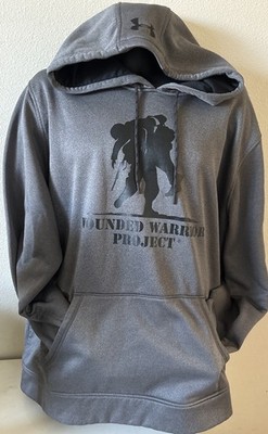 Under Armour Wounded Warrior Project Hoodie Sweatshirt Men's Kangaroo Pocket 2XL