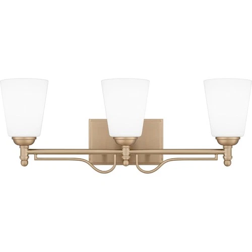 Bronze Gold Three Light Bath from the Esther Collection - Picture 1 of 5