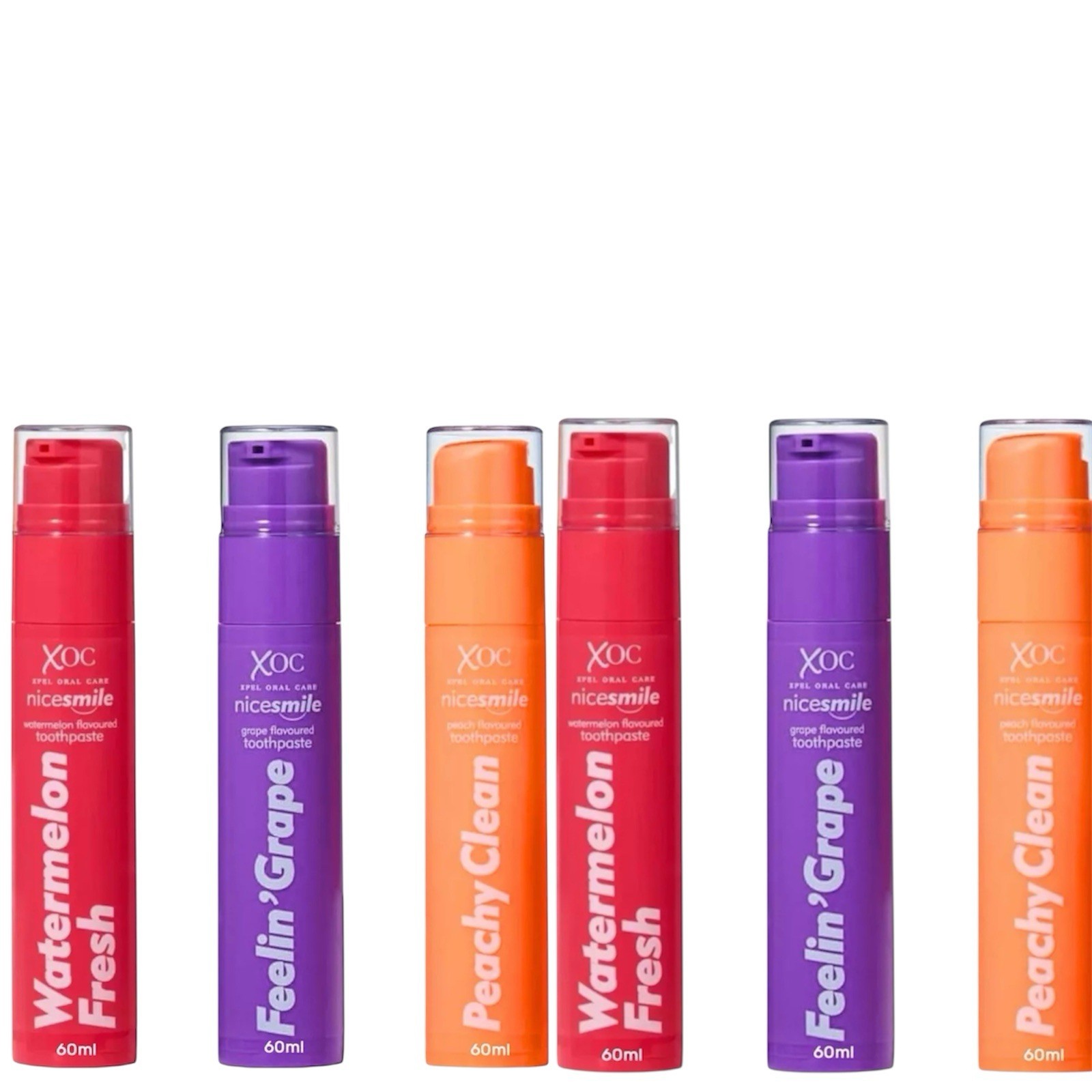 XOC XPEL Nice Smile Nicesmile Flavoured Toothpaste 60g Pack Of 6
