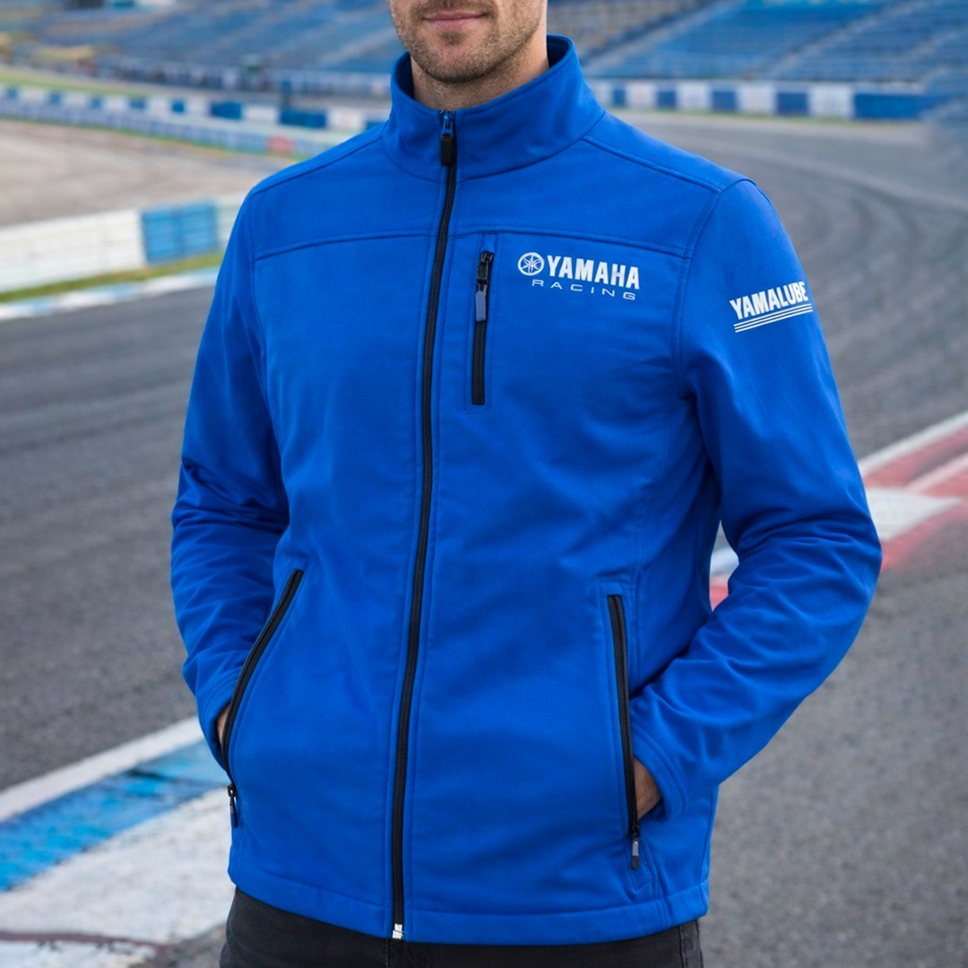 Chaqueta Yamaha Racing 2025 Softshell Azul Soft Shell motociclismo coche