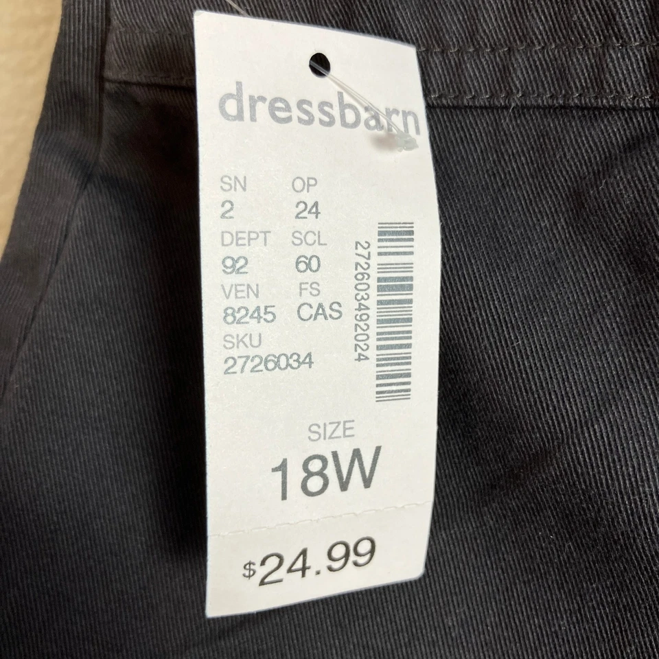 Pantalones cortos para mujer Dressbarn talla 18W 38x7 marrón nuevos con etiquetas Foto 4 de 4