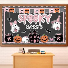 Halloween Ghost  Pumpkin Paper Cutouts - Spooky Season Decors for Classroom,...