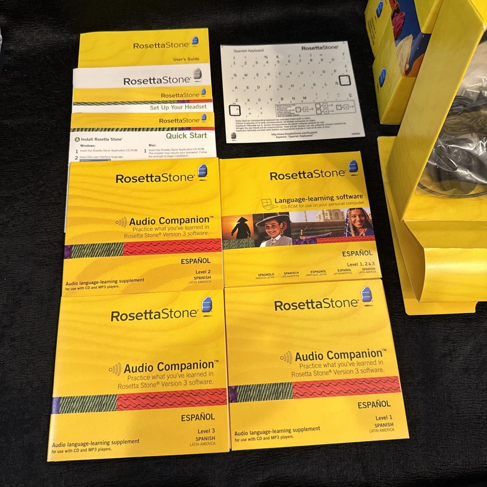 Rosetta Stone Spanish (Latin America) Level 1-5 Set Complete Preowned - Image 4 of 4