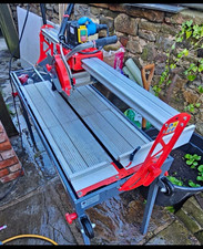 RUBI DC-250-1200 230V Corded Electric Wet Tile Saw Sliding Table/Bridge IP54