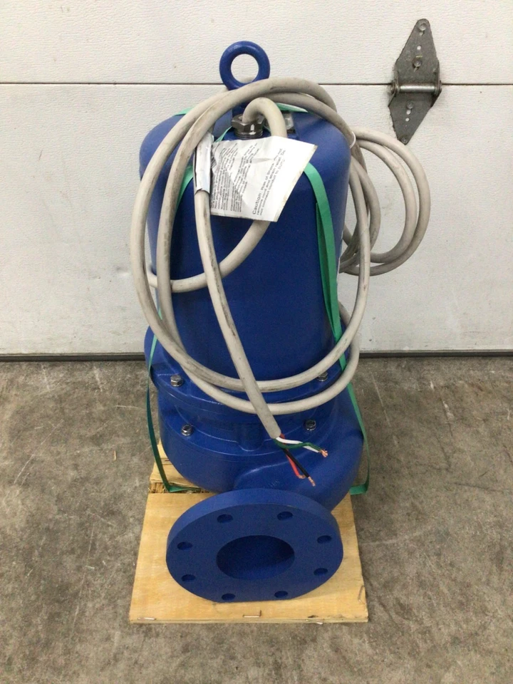 GOULDS - WS5034D4 Bomba eyectora de aguas residuales 3PH 5HP 460V AC, 650 gpm hierro fundido Foto 2 de 4