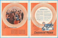 1927 Continental Motors Ad Muskegon Detroit MI Philadelphia Centennial 1876