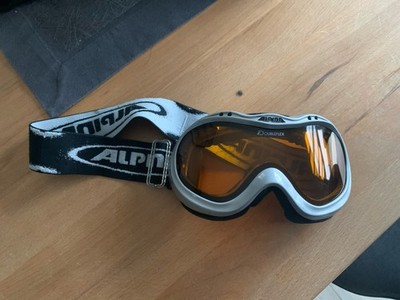 Alpina Doubleflex Ski- Snowboard Brille Farbe Silber